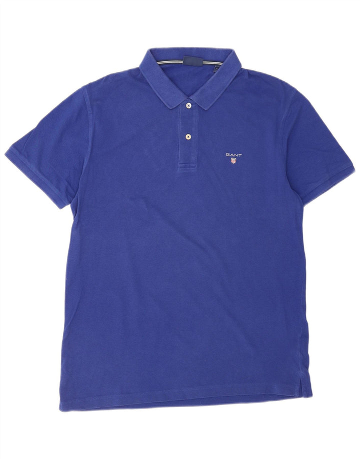 Gant Polo Shirt til mænd, stor blå bomuld