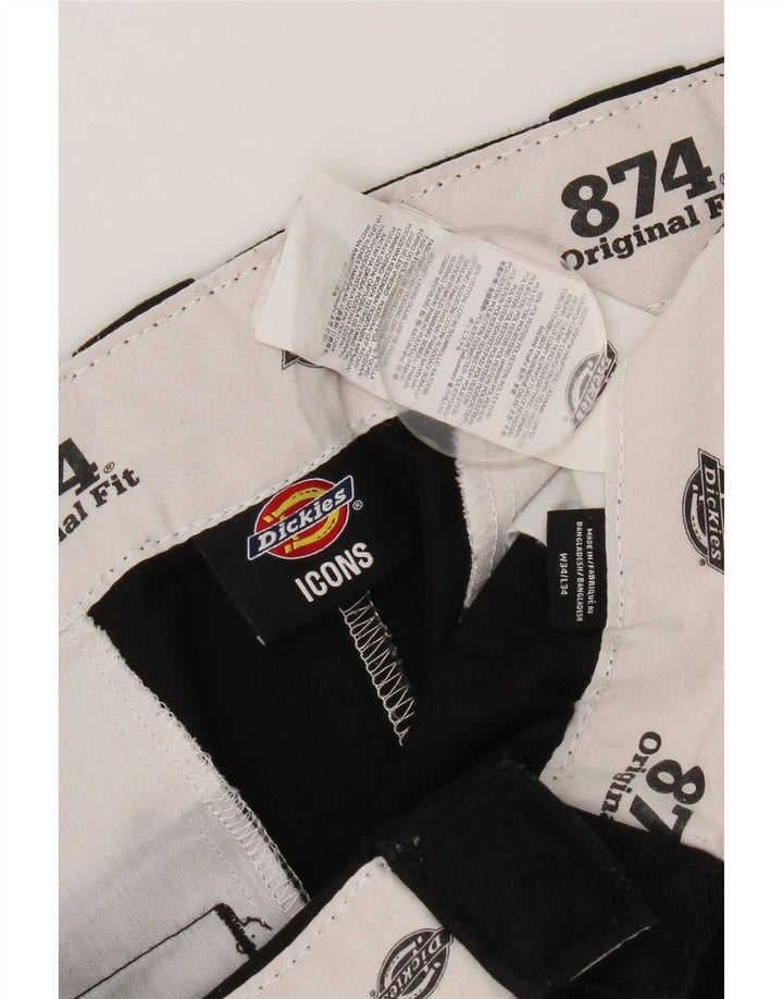 Dickies Straight Chino bukser til mænd W34 L34 Sort polyester