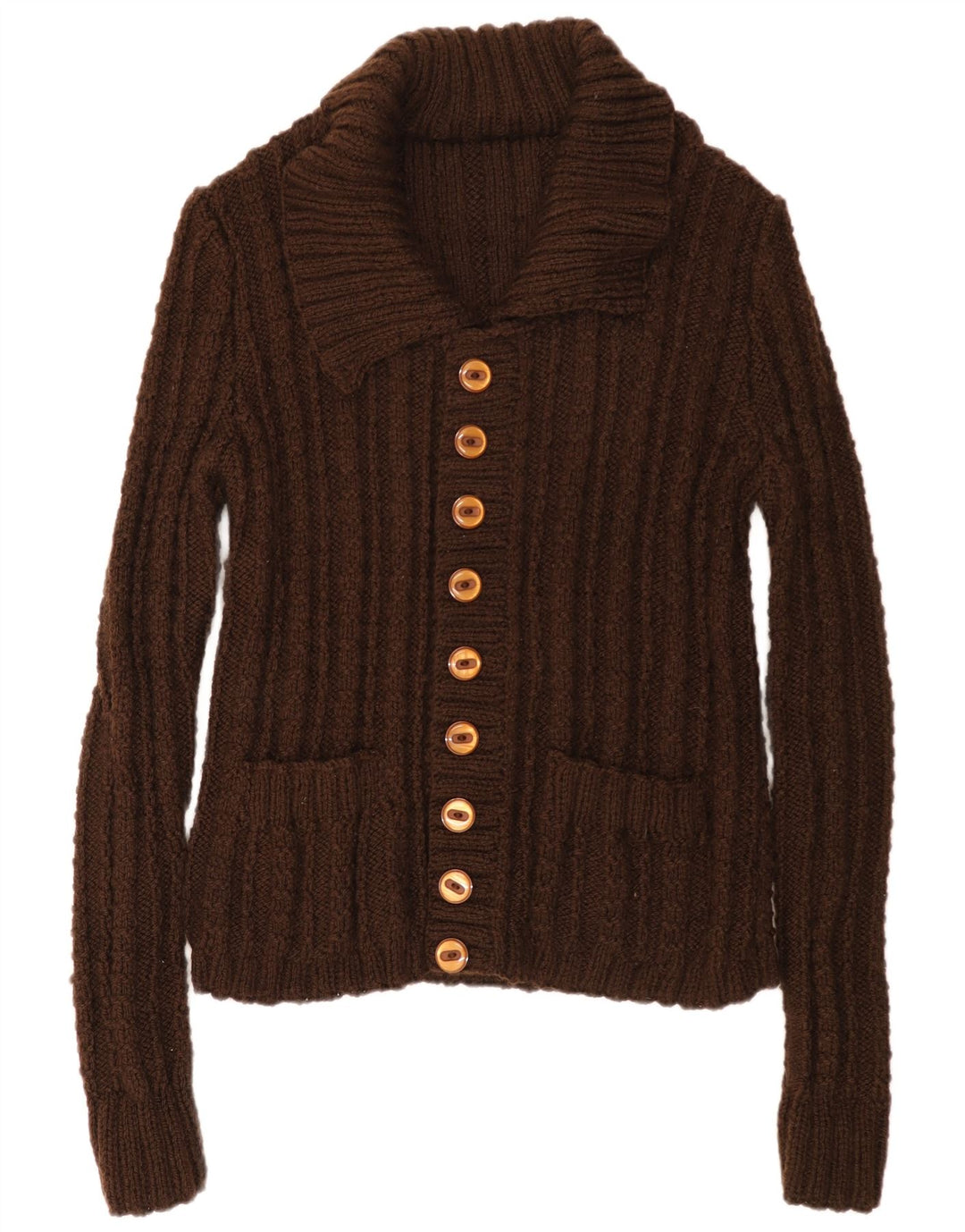 Vintage dame cardigan sweater UK 18 XL Brun