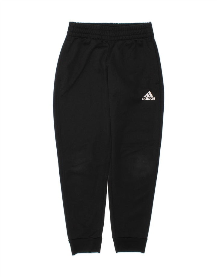 ADIDAS Girls Tracksuit Trousers Joggers 7-8 Years  Black Polyester Vintage Adidas and Second-Hand Adidas from Messina Hembry 