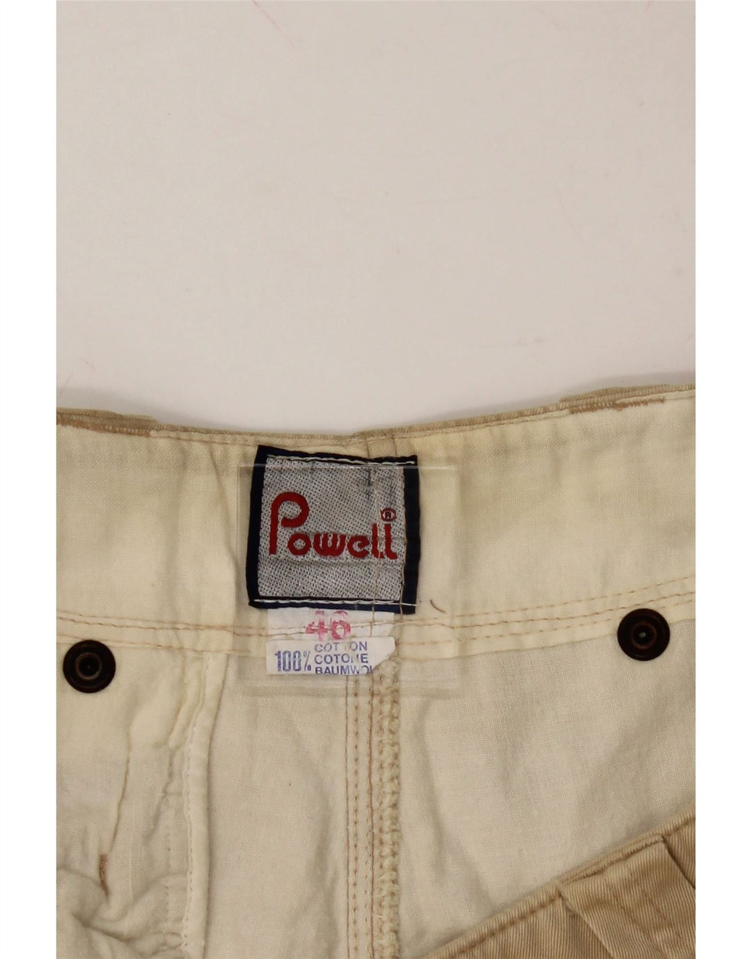 Mens Straight Chino Trousers IT 46 Small W30 L33 Vintage Powell and Second-Hand Powell from Messina Hembry 