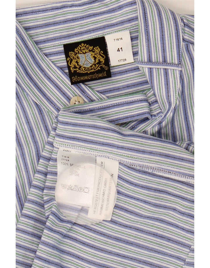 Hammerschmid Herre Pullover Shirt Størrelse 41 Stor Flerfarvet Stribet