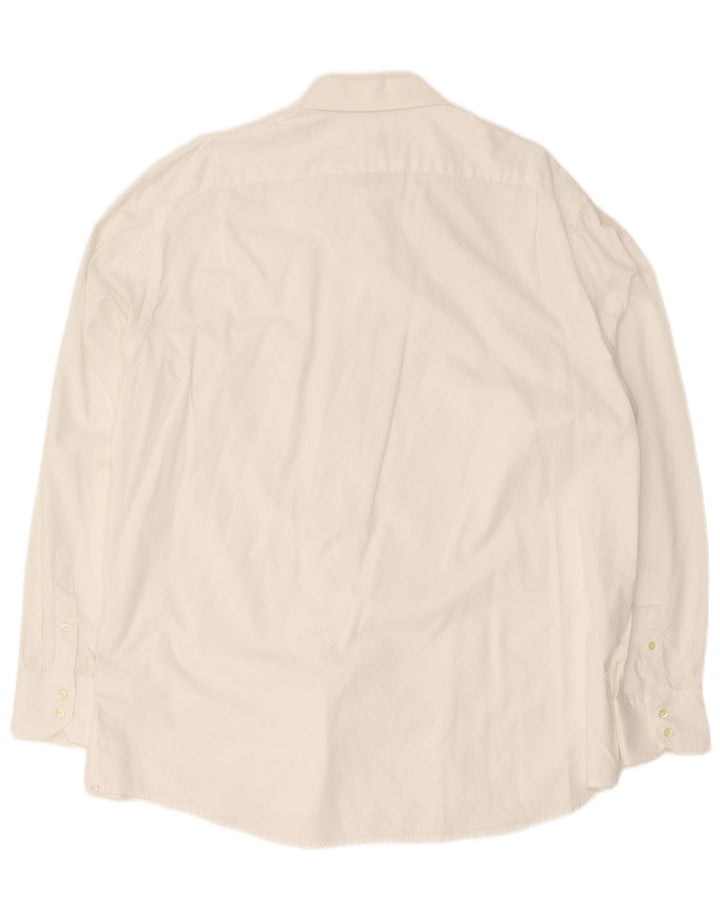 Lacoste Herre Regular Fit Skjorte Størrelse 46 2XL Hvid Bomuld