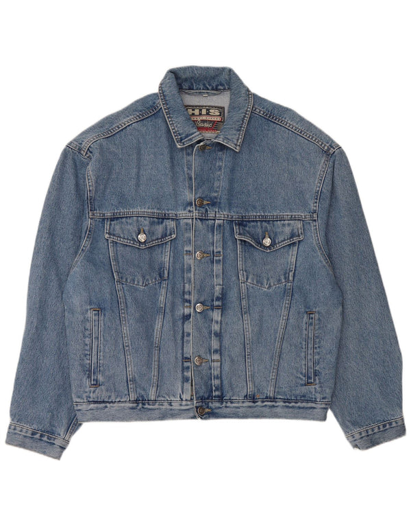 Henry I Siegel H.I.S Denimjakke til mænd UK 40 Large Blue Cotton