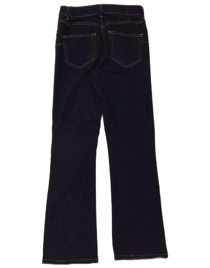 Zara Dame Flared Jeans EU 38 Small W28 L29 Navy Blue
