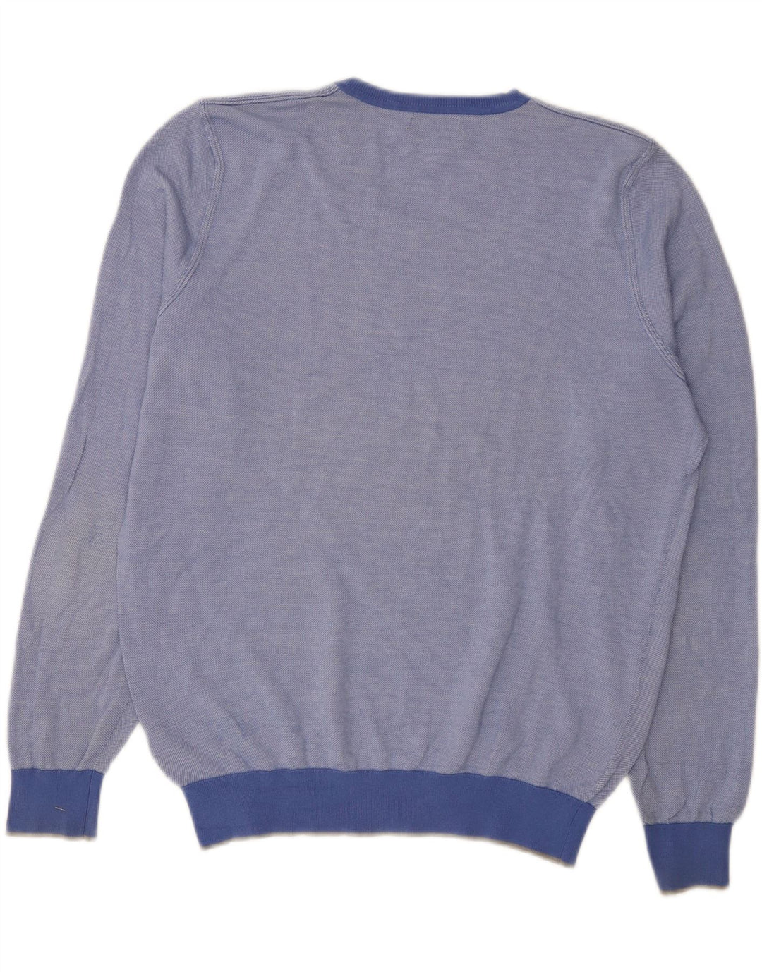 Massimo Dutti Herre V-hals sweater Stor Blå Bomuld