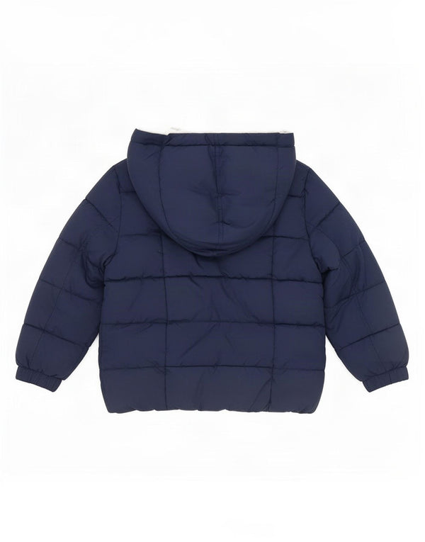 Benetton Boys, polstret hættejakke 2-3 år marineblå polyester