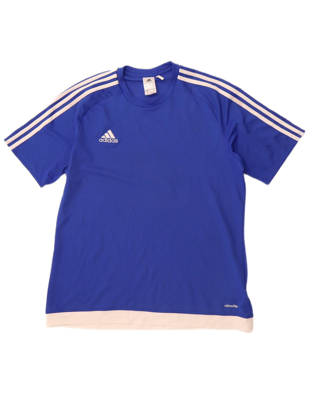 ADIDAS Herre Climalite T-Shirt Top Stor Blå Polyester