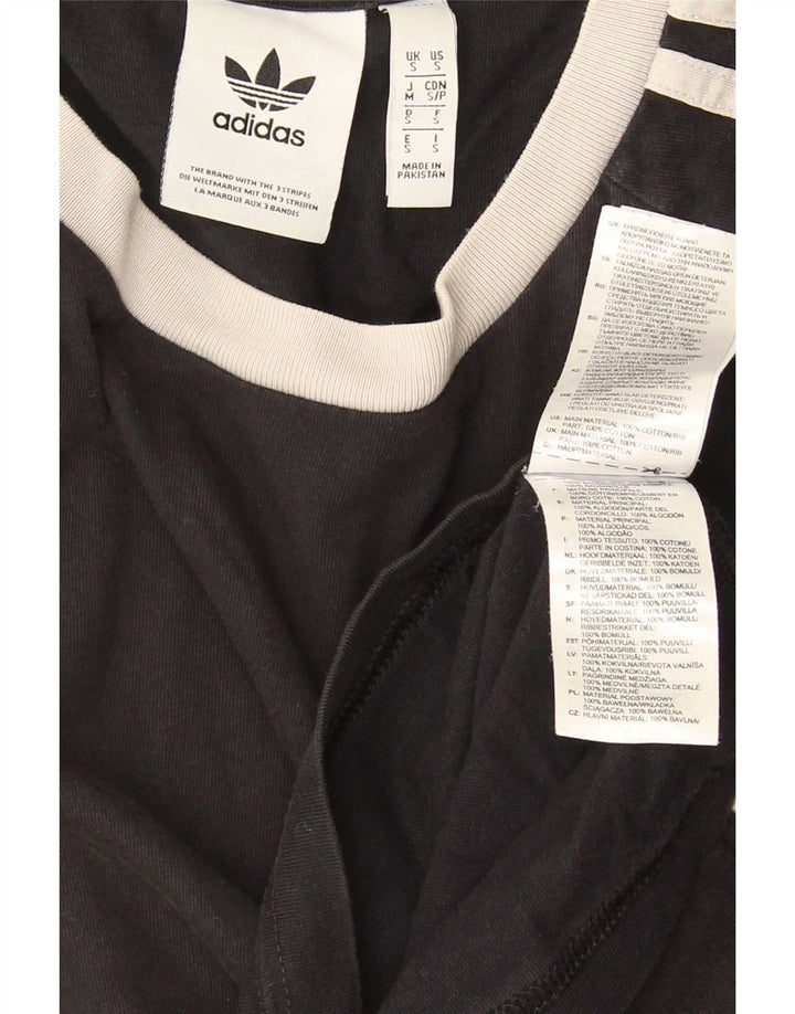 Adidas herre T-shirt top lille sort bomuld