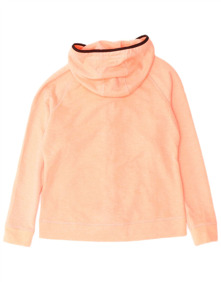 SUPERDRY Dame grafisk hættetrøje Sweater UK 16 Stor Orange Polyester