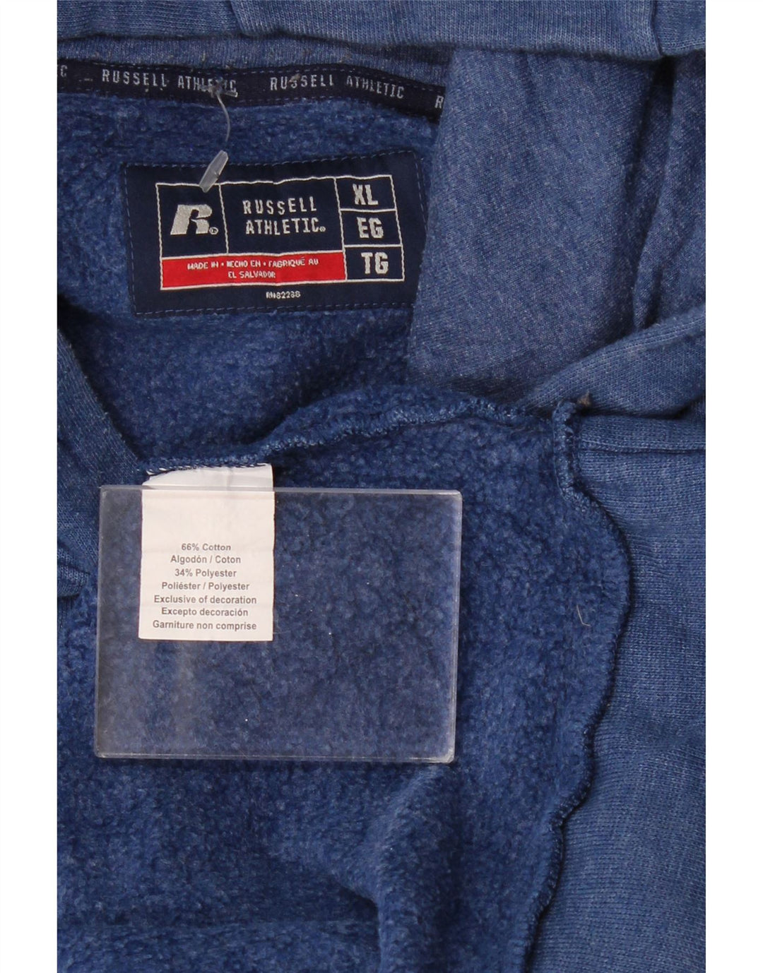 RUSSELL ATHLETIC Herre hættetrøje Jumper XL Marineblå Bomuld