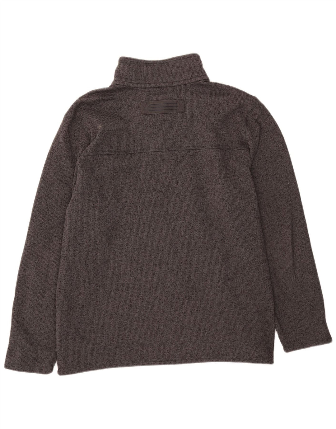 Marks & Spencer Herre Button Neck Sweatshirt Jumper 2XL Grå Polyester