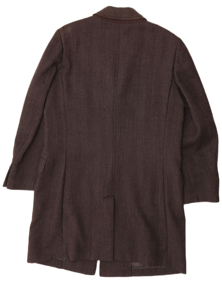 GEOX Herre Overfrakke UK 46 3XL Grå Sildebensuld