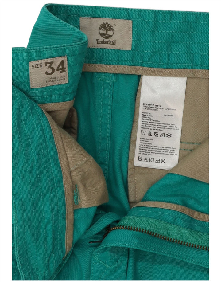Timberland Chino Shorts til mænd W34 Stor grøn bomuld