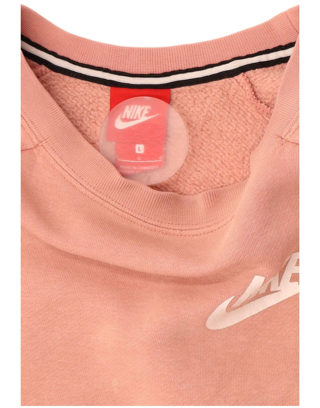 NIKE Sweatshirt Jumper UK 16 Stor Pink Bomuld