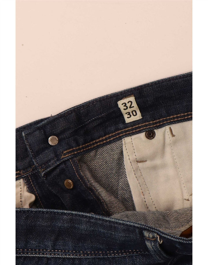 Jack & Jones Straight Jeans til mænd W32 L30 blå bomuld
