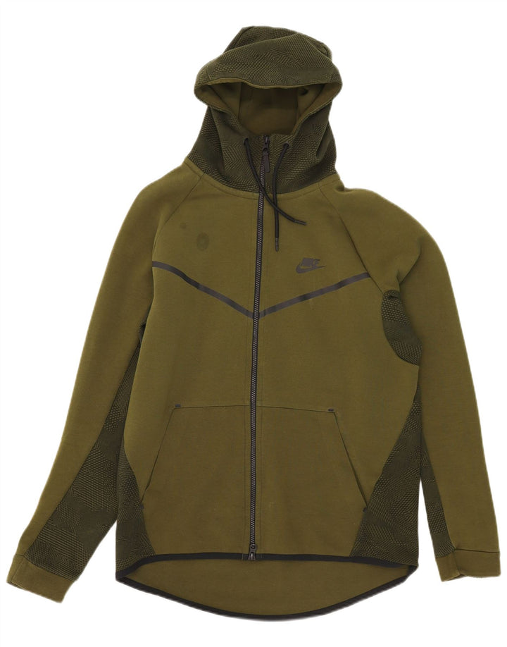 Nike hættetrøje med lynlås til mænd Medium Khaki Camouflage Bomuld