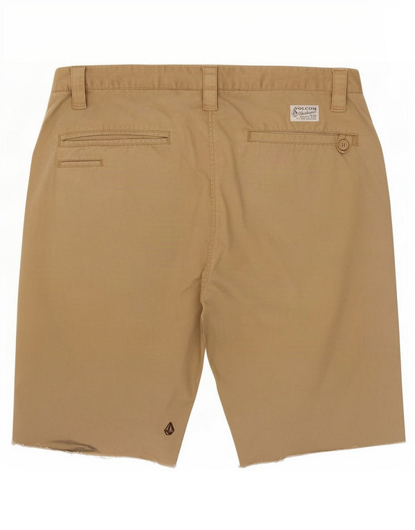 Volcom Herre Workwear Chino Shorts W34 Large Brown Bomuld