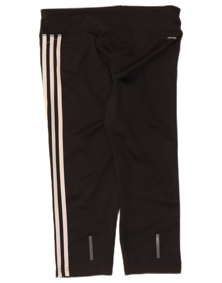 Adidas Dame Climalite Capri Leggings UK 12/14 Medium Black Polyester