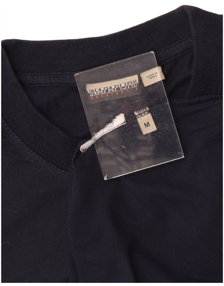 Napapijri Herre grafisk T-shirt Top Medium Navy Blue