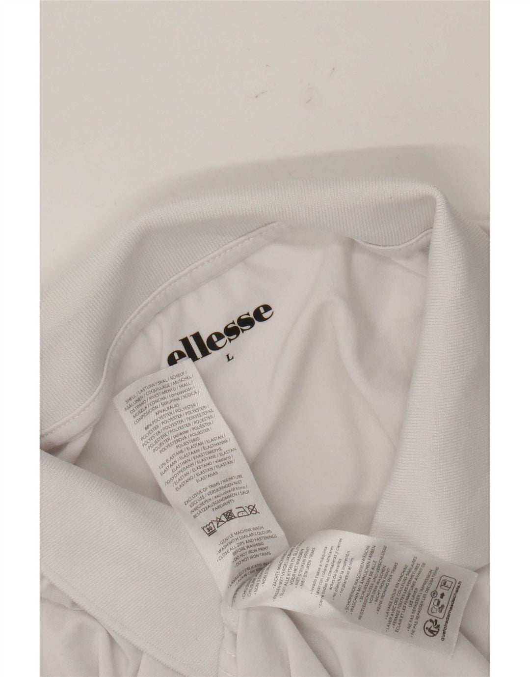 Ellesse Herre Polo Shirt Stor Hvid Polyester