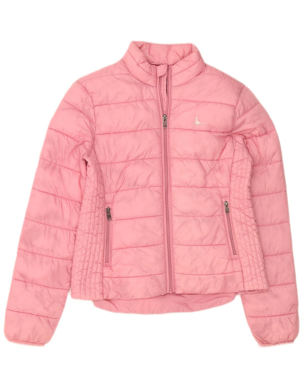 Jack Wills Polstret jakke til kvinder UK 10 Lille Pink Polyamid