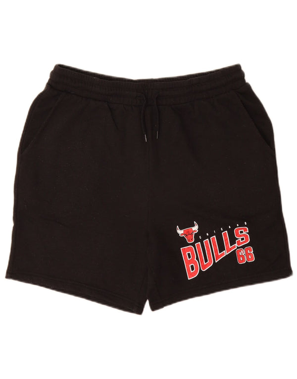 NBA Boys Chicago Bulls grafiske sportsshorts 15-16 år sort bomuld