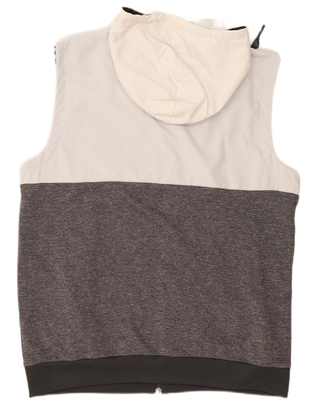 ADIDAS Hættetrøje uden ærmer til mænd til mænd Stor grå farveblok polyester