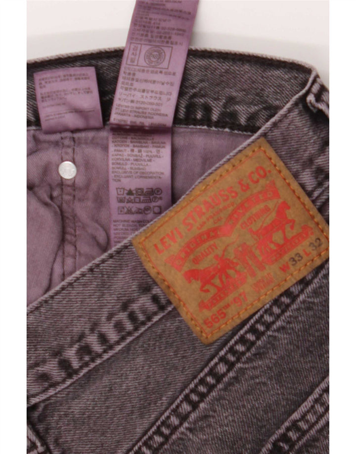 Levi's Herre 565 lige jeans W33 L32 Lilla bomuld