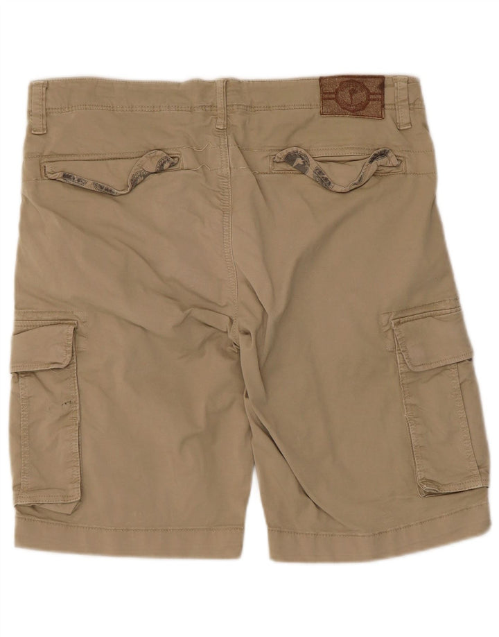 Vintage Herre Cargo Shorts W33 Medium Beige Bomuld