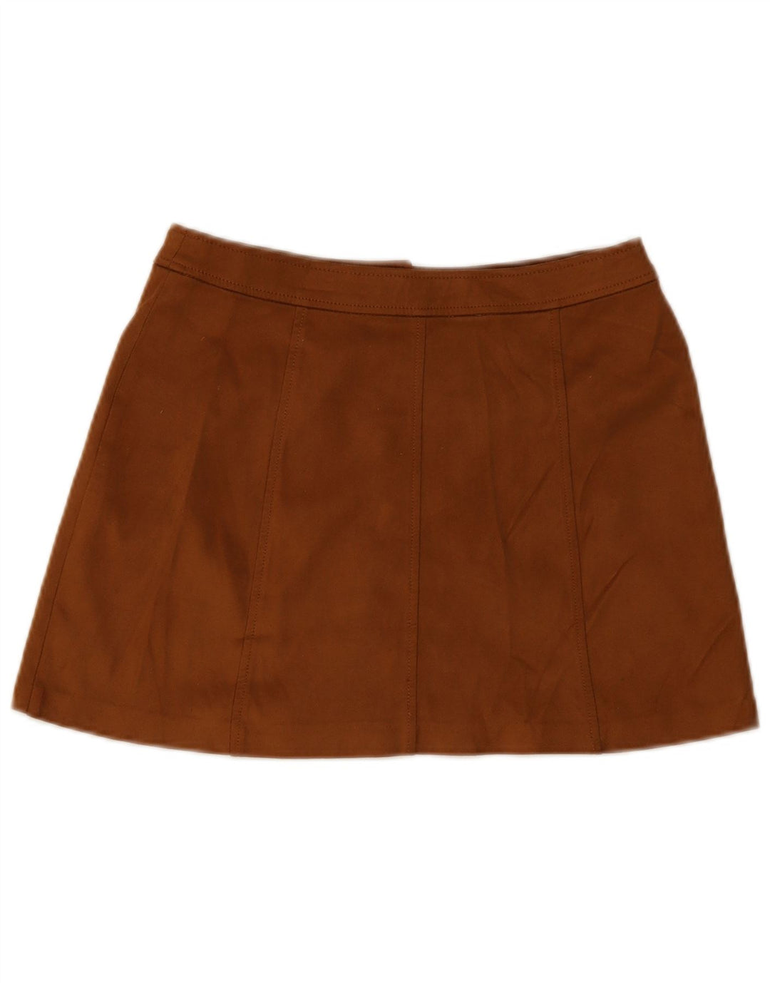 Zara Dame Mini-nederdel Medium W28 Brun Polyester