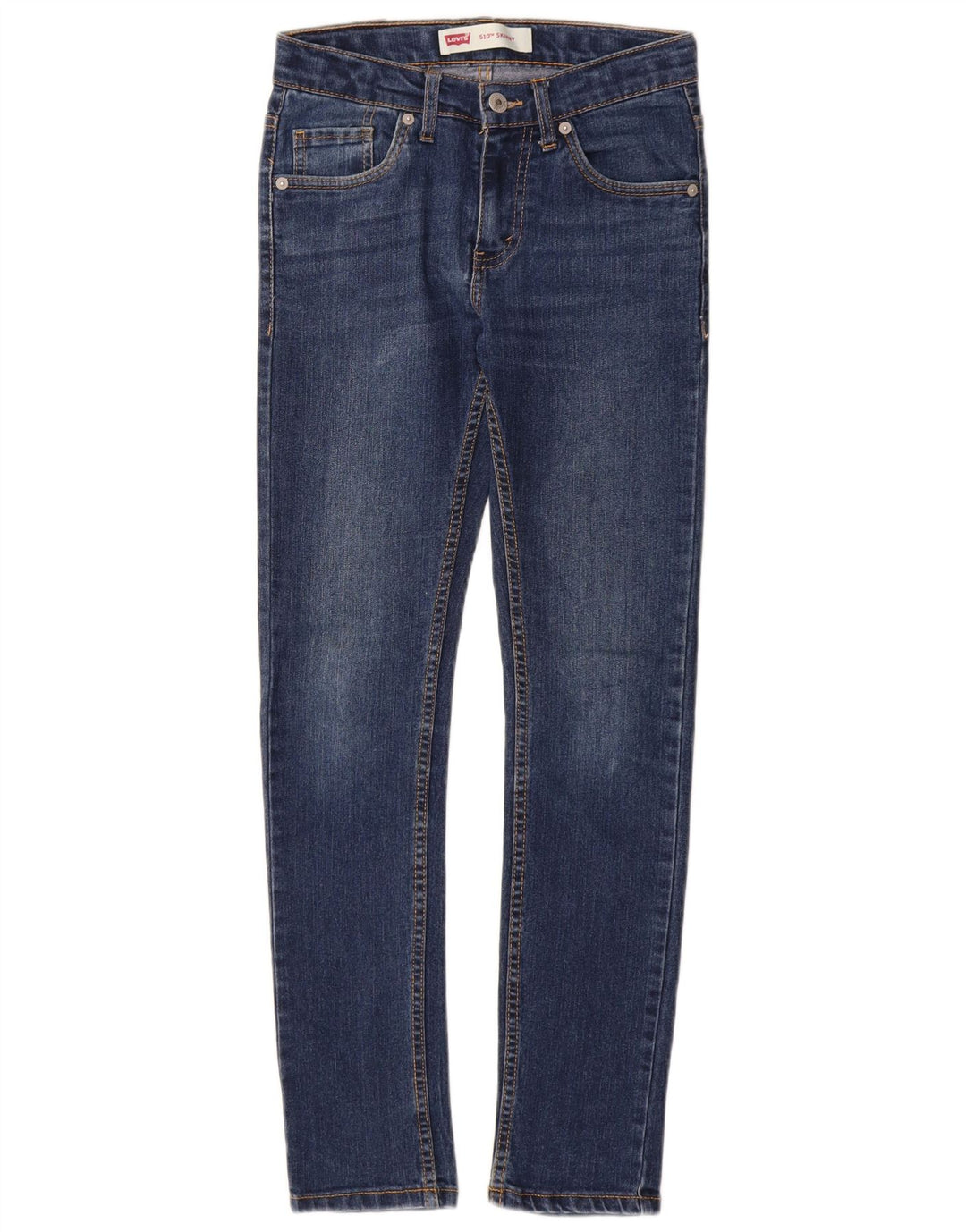 LEVI'S Boys 510 Skinny Jeans 11-12 år W24 L28 Blå