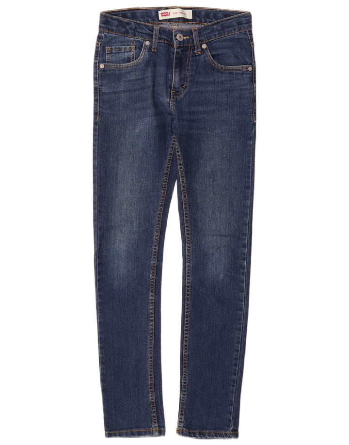 LEVI'S Boys 510 Skinny Jeans 11-12 år W24 L28 Blå