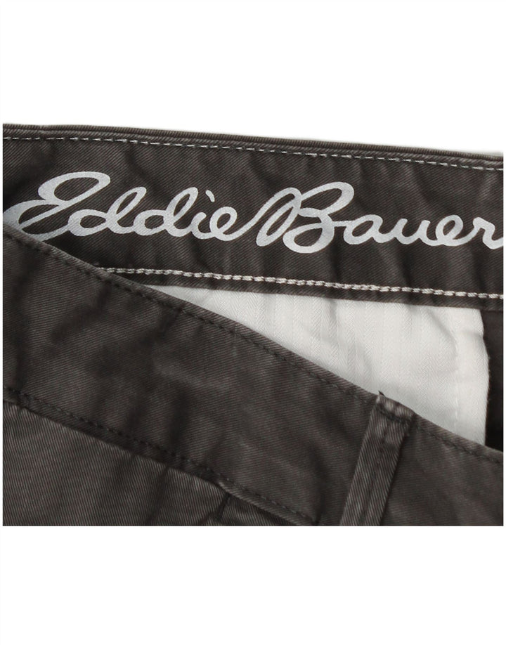 EDDIE BAUER Womens Straight Casual Trousers US 8 Medium W30 L28 Grey