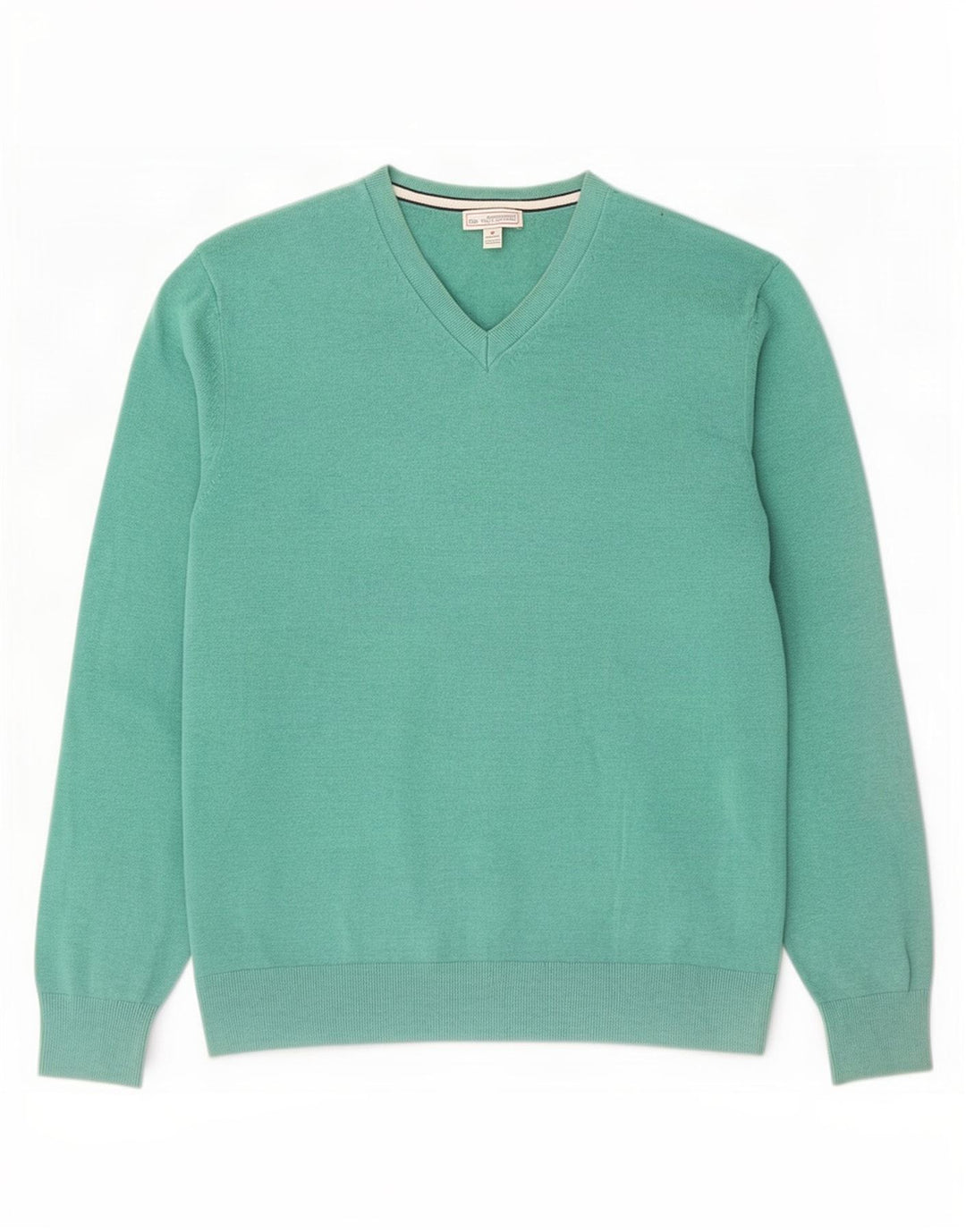 Gap Herre V-hals sweater mellemgrøn bomuld