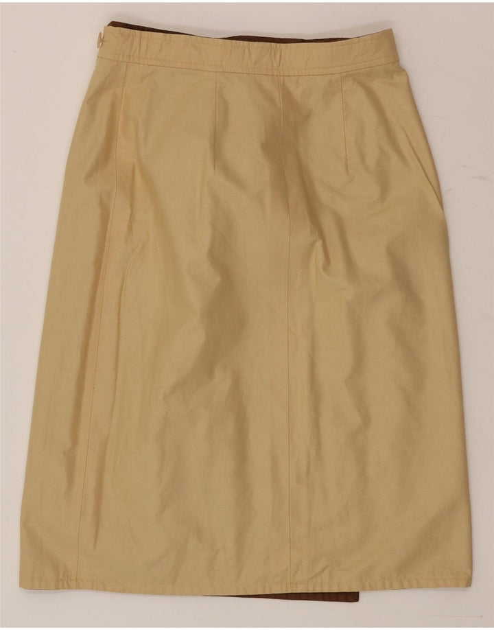 Vintage vendbar nederdel til kvinder W30 Medium Brown