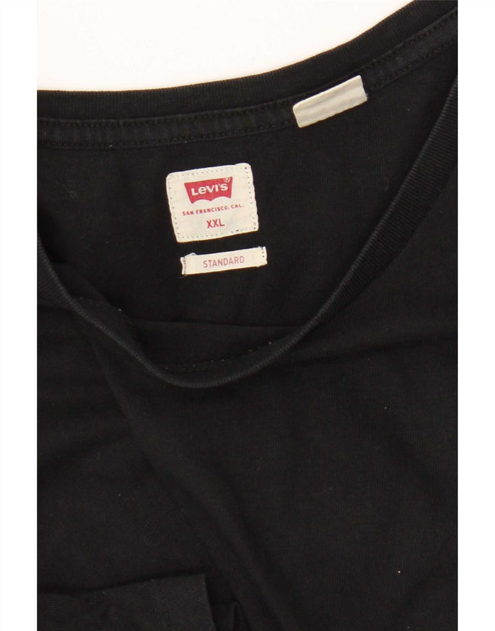 Levi's Womens Regular Fit T-Shirt Top 2XL Sort