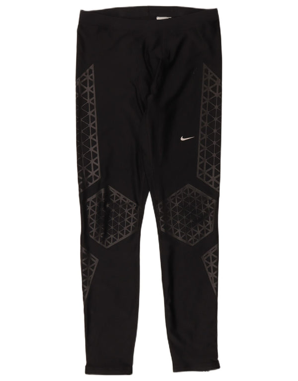 Nike Herre Dri Fit Leggings XL Sort Geometrisk Polyester