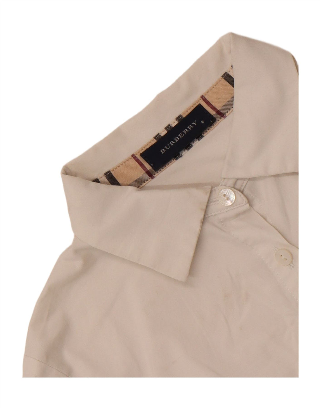 Burberry pigeskjorte 7-8 år hvid
