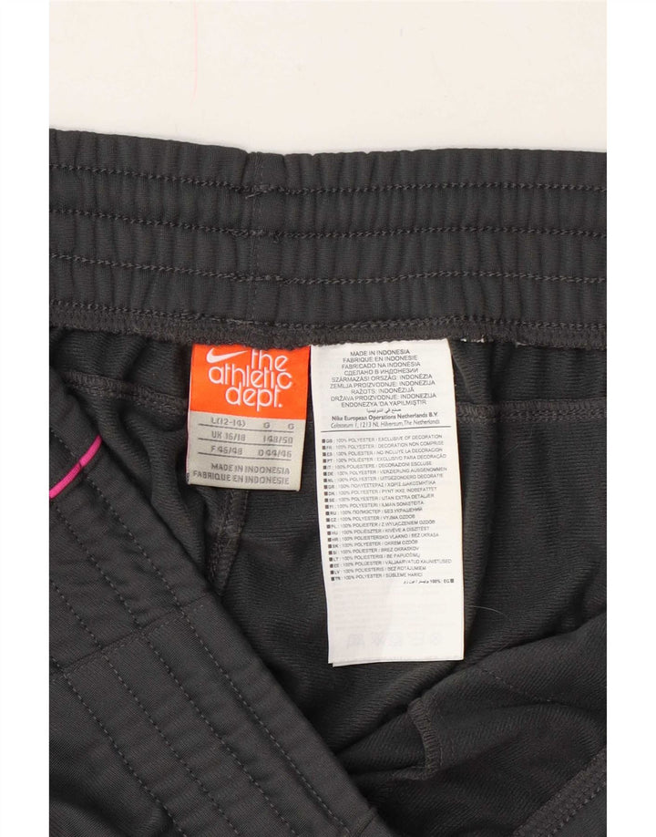 Nike træningsdragtsbukser til kvinder UK 16/18, stor grå polyester