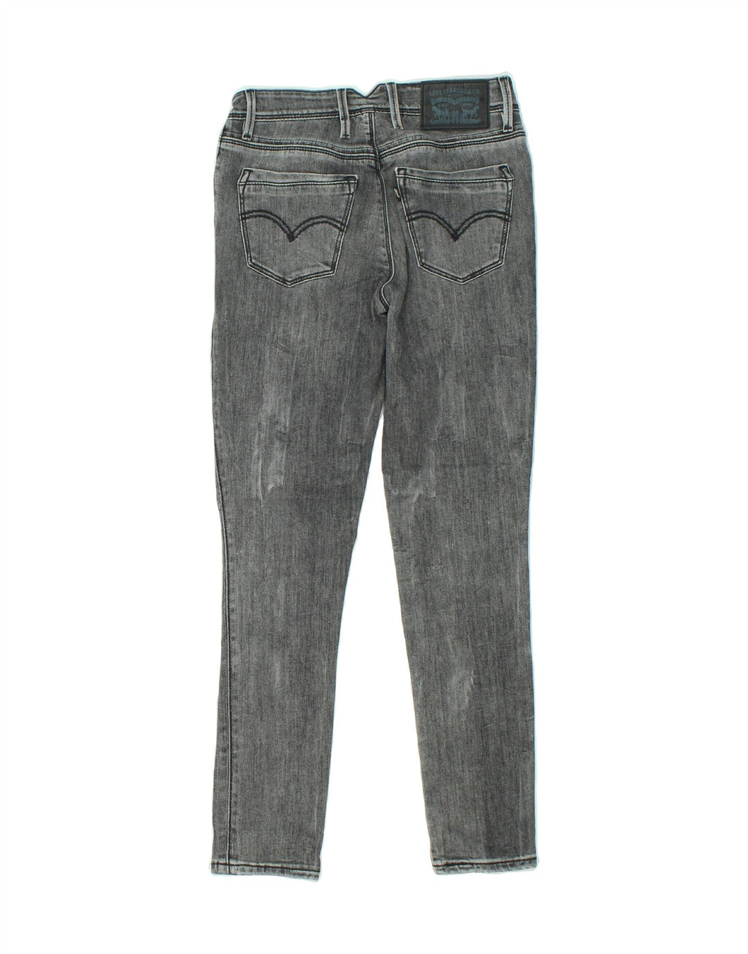 LEVI'S Womens 711 Skinny Jeans W26 L27 Grey Cotton Vintage Levi's and Second-Hand Levi's from Messina Hembry 