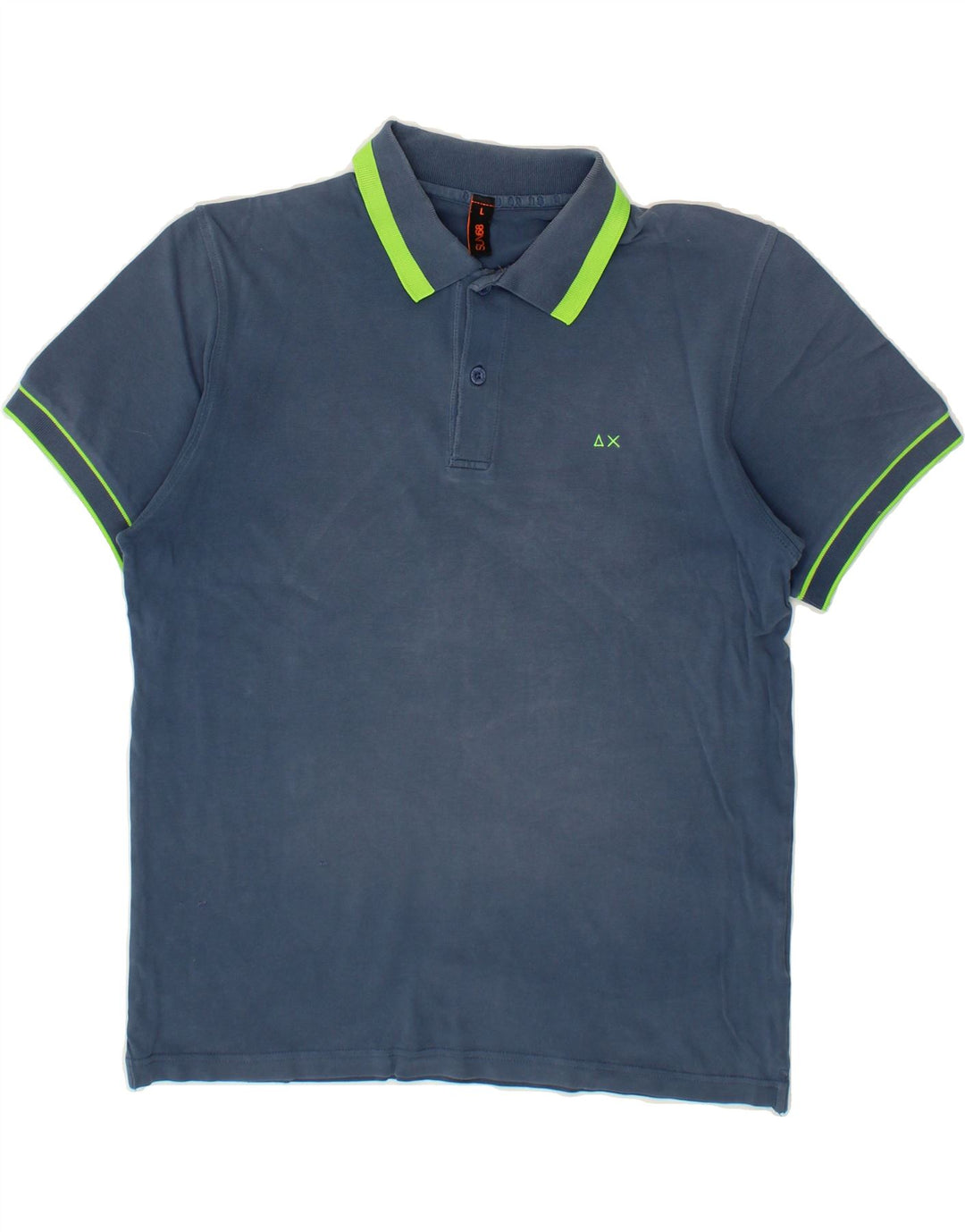 SUN68 Mens Polo Shirt Large Navy Blue Vintage Sun68 and Second-Hand Sun68 from Messina Hembry 