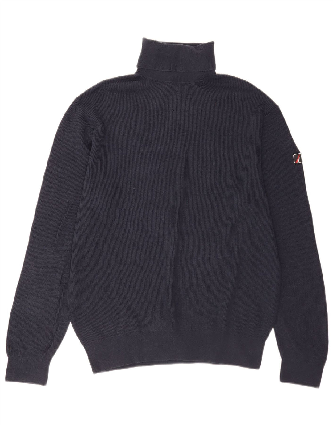 Nautica Herre rullehals sweater stor marineblå bomuld