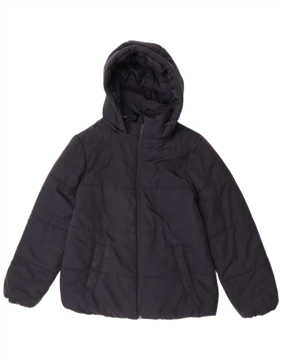 Marks & Spencer, polstret hættejakke til kvinder, UK 12 Medium Navy Blue