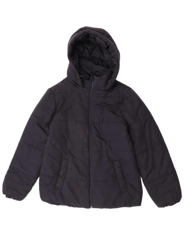 Marks & Spencer, polstret hættejakke til kvinder, UK 12 Medium Navy Blue