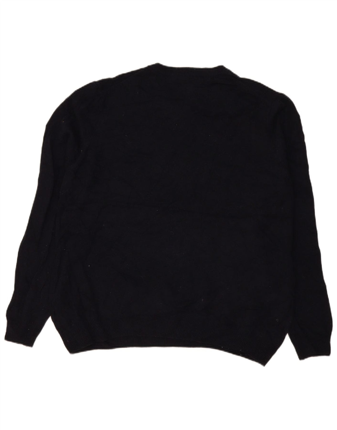 Marks & Spencer Herre sweater med rund hals 2XL marineblå lammeuld