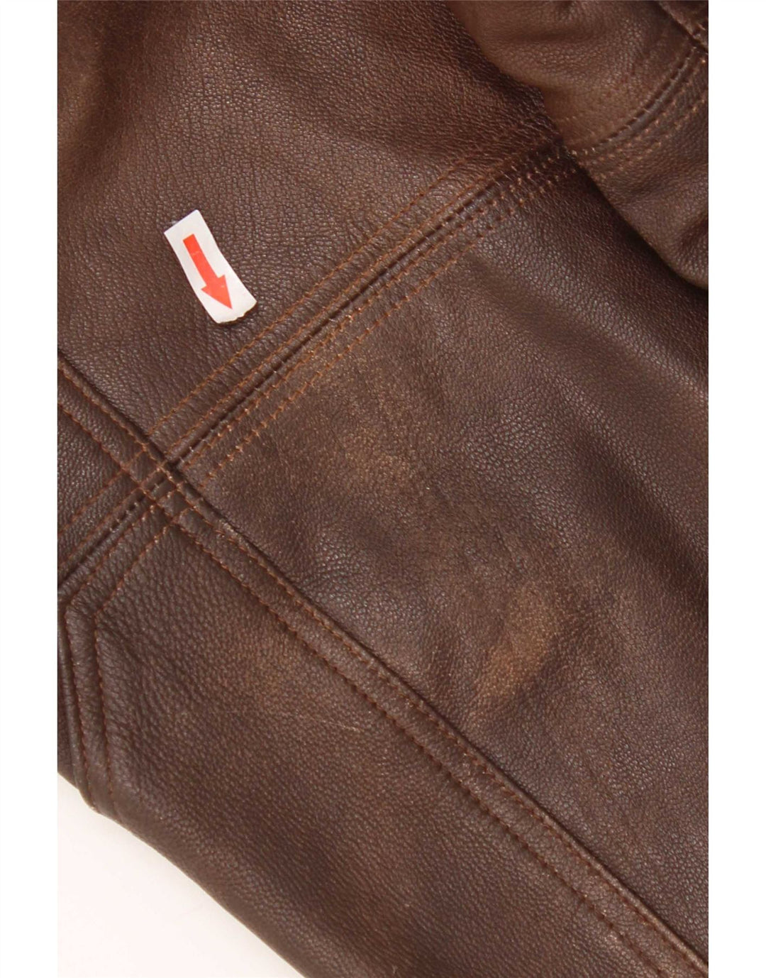 Vintage herre læderjakke UK 38 Medium Brown