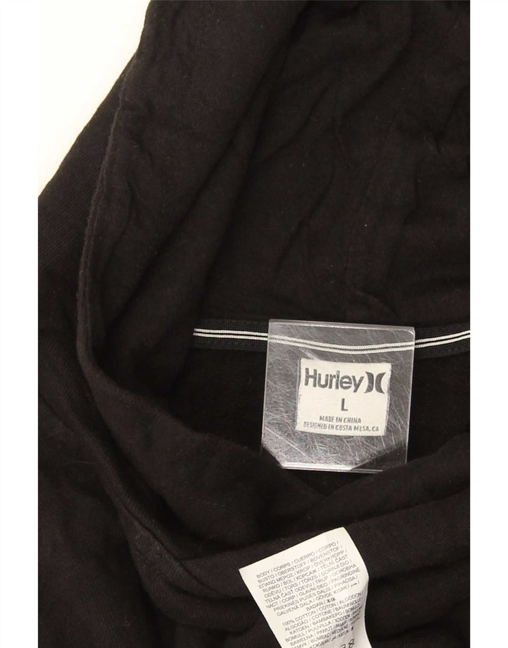 Hurley Herre Hættetrøje Jumper Stor Sort Bomuld