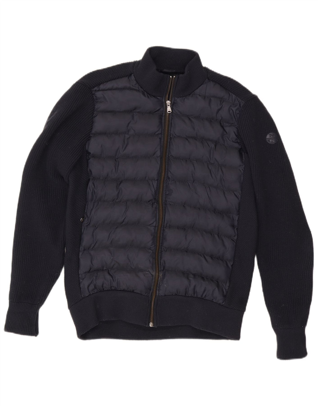 North Sails Herre Cardigan Sweater Large Navy Blue Polyester