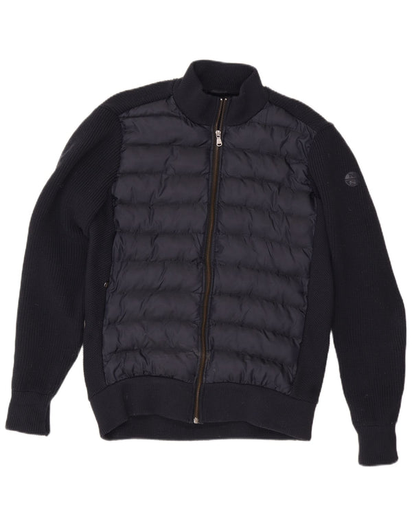 North Sails Herre Cardigan Sweater Large Navy Blue Polyester